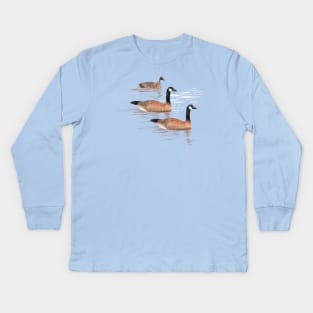 Canada Geese Kids Long Sleeve T-Shirt